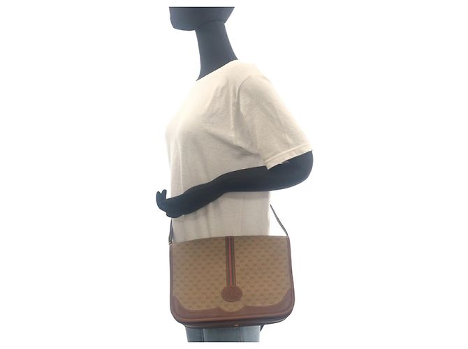 Borsa a spalla in pelle Gucci marrone - vista 7