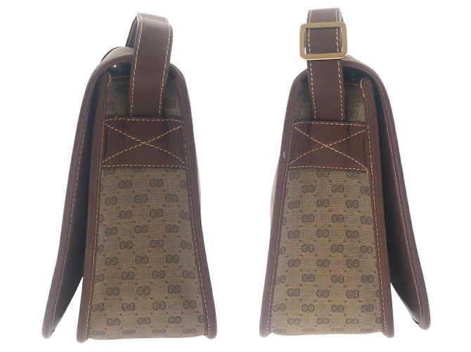 Borsa a spalla in pelle Gucci marrone - vista 8