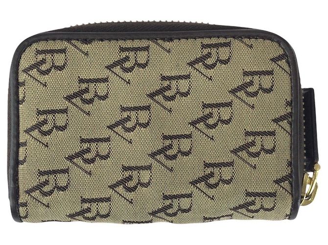 Tarjetero de lona Bottega Veneta Castaño Beige - vista 2