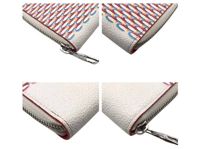 Portafoglio Zippy Damier Louis Vuitton Bianco - vista 3