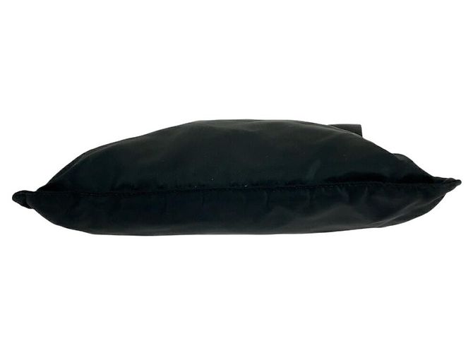 Bolso cruzado de nylon tessuto con logo triangular Prada Negro - vista 10