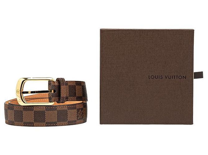 Cintura Damier Sangle Ellipse Louis Vuitton Marrone - vista 8