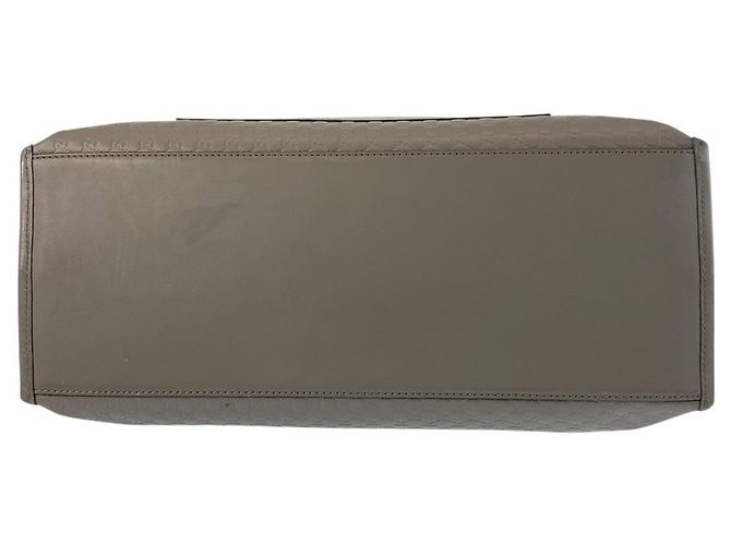 Gucci Leder Microguccissima Tote Bag Grau - Ansicht 9