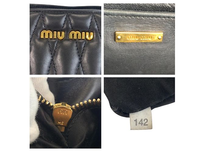 Miu Miu Leder Biker Tote Bag Schwarz - Ansicht 4