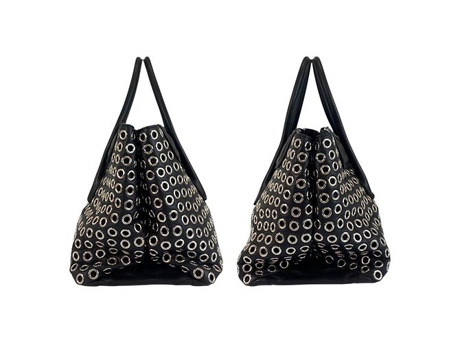 Miu Miu Leder Biker Tote Bag Schwarz - Ansicht 8