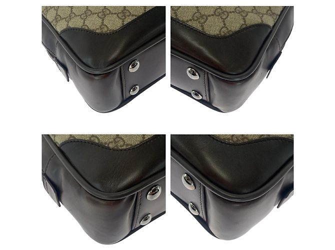 Borsa da lavoro in tela GG Supreme di Gucci - vista 3