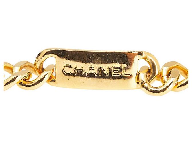 Timeless Chanel Coco Mark Medaillon Kettengürtel Golden Metallisch - Ansicht 4