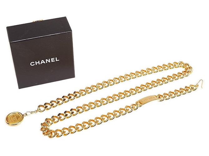 Timeless Chanel Coco Mark Medaillon Kettengürtel Golden Metallisch - Ansicht 5