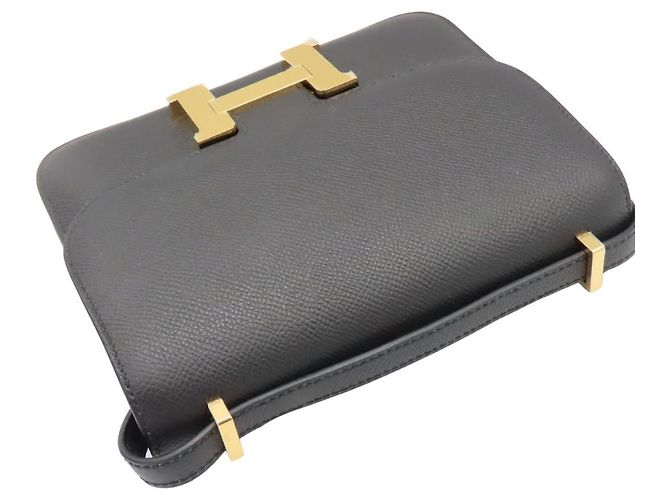 Bolsa de Ombro Constance Mini Epsom da Hermès Preto - vista 6