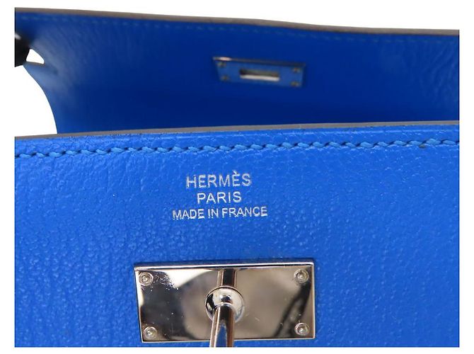 Hermès Hermes Kelly Wallet Chevre Bifold Wallet Blue - vue 8