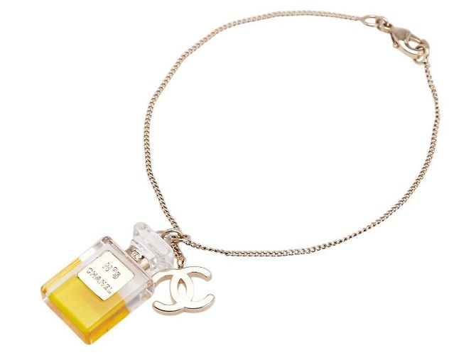 Timeless Chanel Coco Mark No.5 Motivarmband Golden Metallisch - Ansicht 2