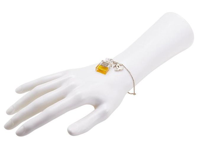 Timeless Chanel Coco Mark No.5 Motivarmband Golden Metallisch - Ansicht 6