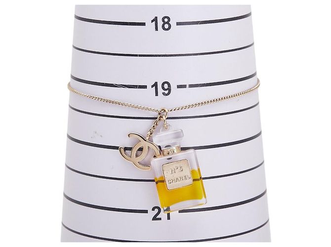 Timeless Chanel Coco Mark No.5 Motivarmband Golden Metallisch - Ansicht 7