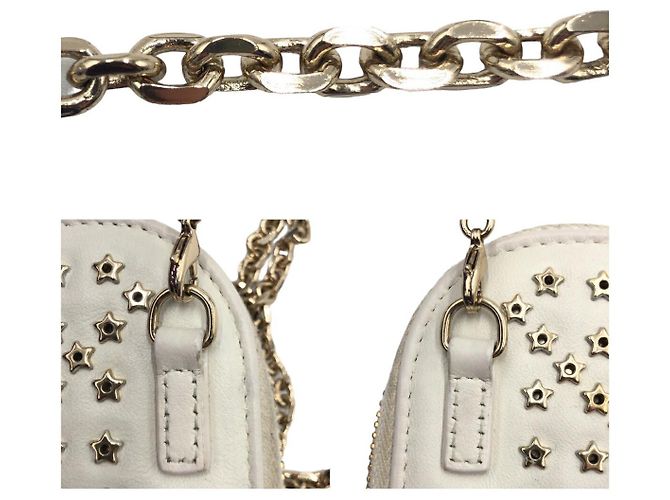Borsa a tracolla in pelle Lady Dior Bianco - vista 5