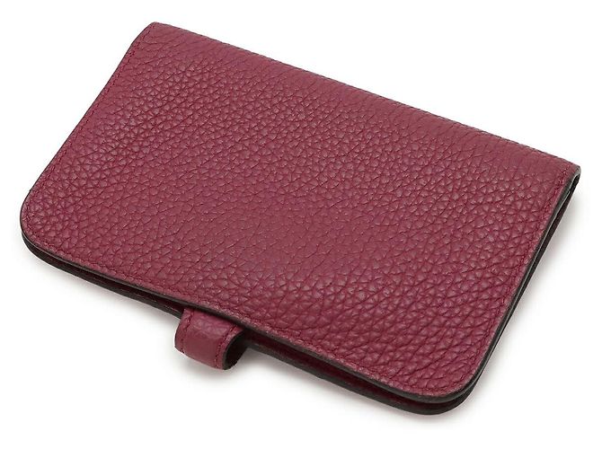 Hermès Portachiavi Dogon in pelle viola Hermes Porpora - vista 2