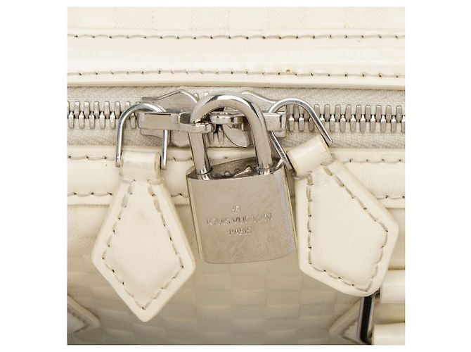 Louis Vuitton Limited Edition Damier Facette Speedy Cube PM Tasche Weiß - Ansicht 10