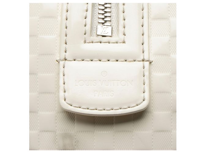 Louis Vuitton Limited Edition Damier Facette Speedy Cube PM Tasche Weiß - Ansicht 9
