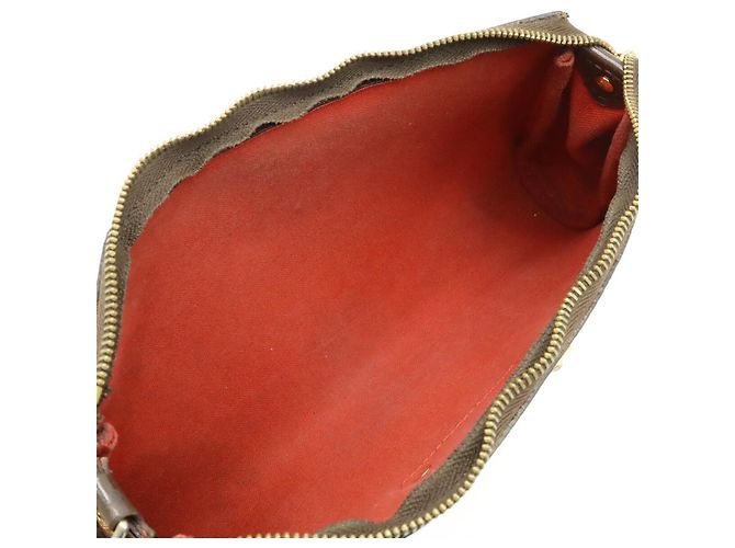 Clutch Eva Damier Louis Vuitton Marrone - vista 5