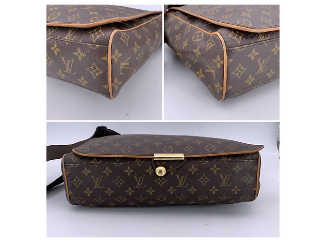 Louis Vuitton Borsa a spalla incrociata Monogram Abbesses GM M45257 Marrone - vista 5