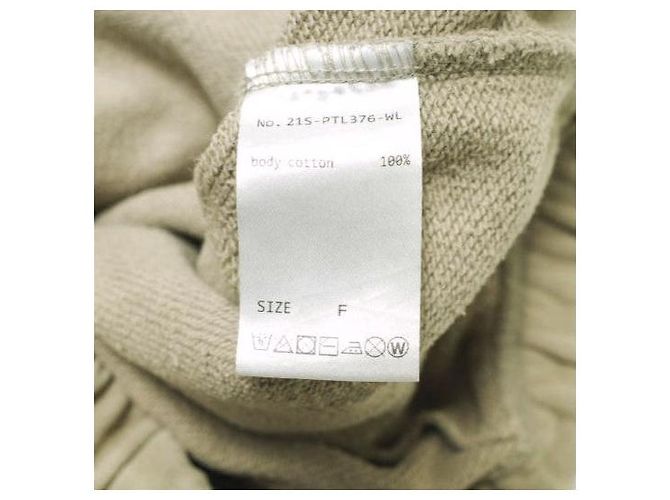 Autre Marque Pantalones de algodón con estampado de logo WHITELAND 21SS Beige - vista 8