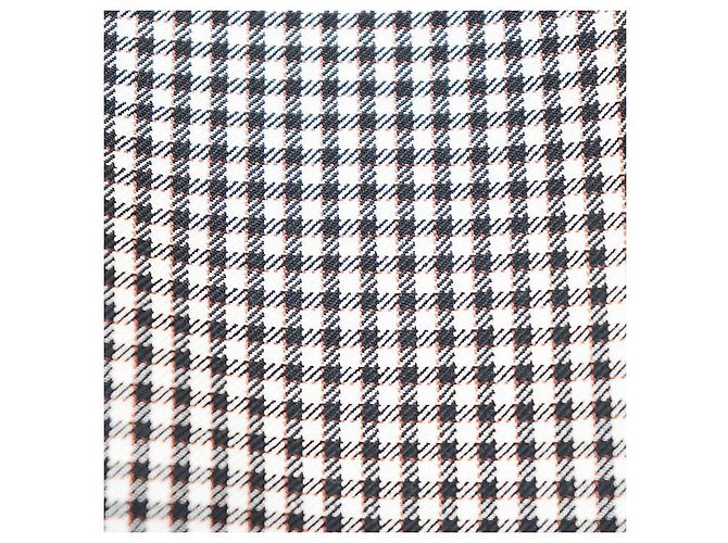 Calças de lã de mohair e seda Dior Marrom Branco - vista 3