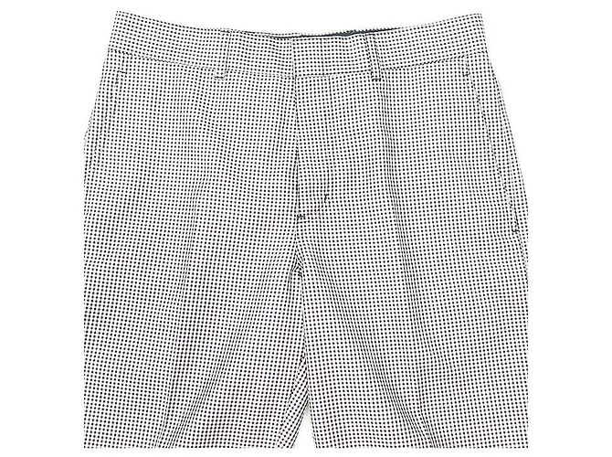 Calças de lã de mohair e seda Dior Marrom Branco - vista 6