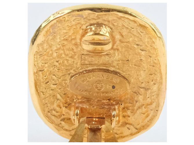 Vintage Farbstein Ohrringe von Chanel Blau - Ansicht 8