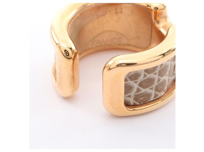 Hermès Lizard Oran PM Ohrstecker Golden - Ansicht 4