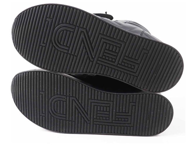 Leder-Sneaker mit FF-Logo von Fendi Schwarz - Ansicht 4