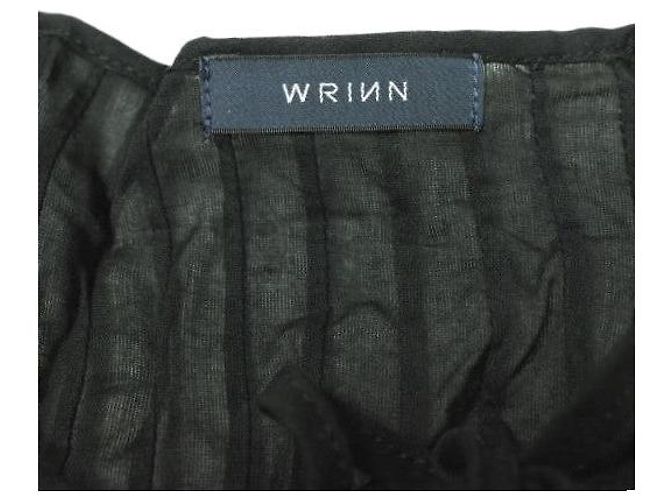 Autre Marque WRINN Pintuck Einteiler aus Lyocell Schwarz - Ansicht 7