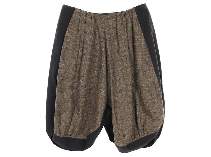 Pantaloni Sarrouel in Cotone e Seta Louis Vuitton Verde - vista 2