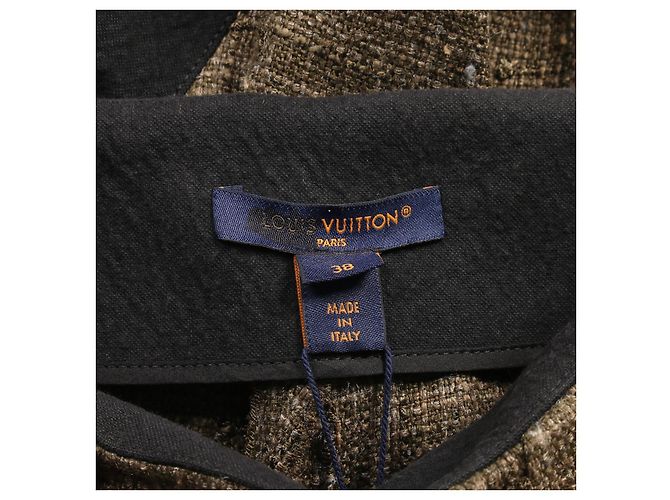 Pantaloni Sarrouel in Cotone e Seta Louis Vuitton Verde - vista 3