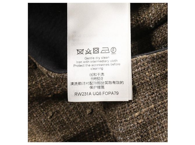 Pantaloni Sarrouel in Cotone e Seta Louis Vuitton Verde - vista 5