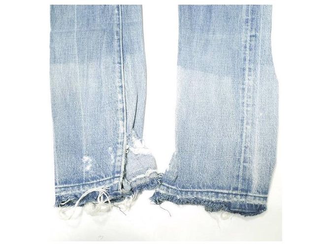 Autre Marque Pantalones de denim slim selvedge TERRA NULL Hard Crash Azul - vista 10