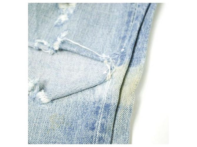 Autre Marque Pantalones de denim slim selvedge TERRA NULL Hard Crash Azul - vista 7