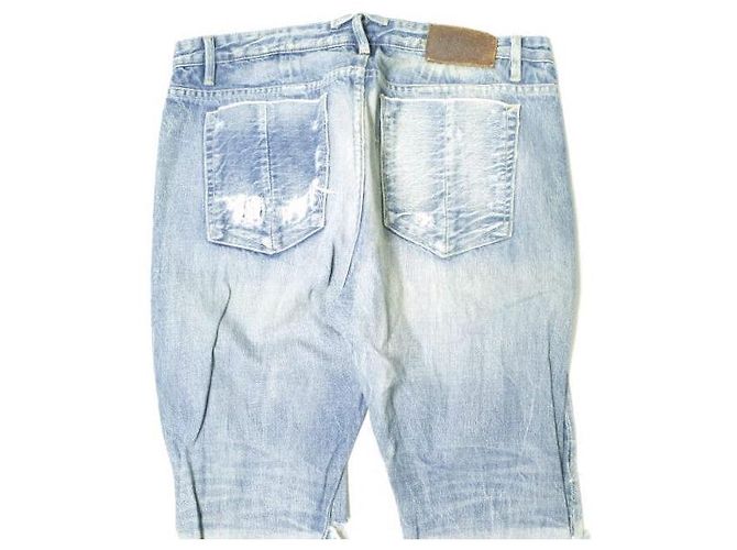 Autre Marque Pantalones de denim slim selvedge TERRA NULL Hard Crash Azul - vista 8