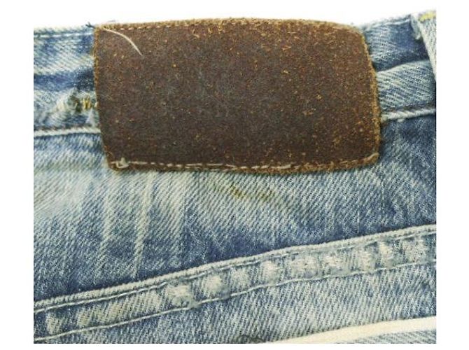 Autre Marque Pantalones de denim slim selvedge TERRA NULL Hard Crash Azul - vista 9