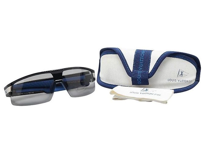 Gafas de sol Louis Vuitton Vuitton Cup Negro Azul - vista 8