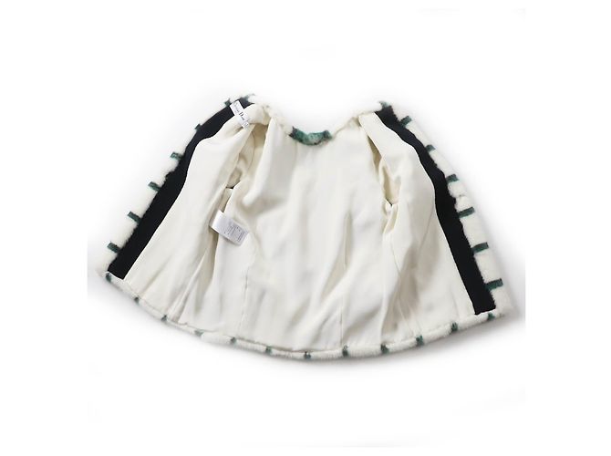 Top in seta di visone a maniche corte Christian Dior 5A26586A6035 Nero Bianco Verde - vista 6