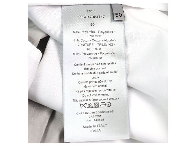 Bermuda de nylon e algodão com patch logo Dior Marrom Cinza - vista 10