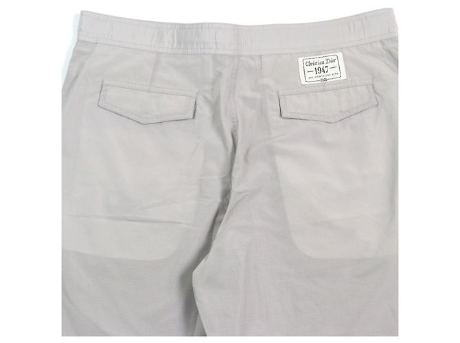 Bermuda de nylon e algodão com patch logo Dior Marrom Cinza - vista 4