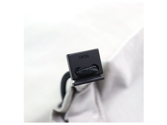 Bermuda de nylon e algodão com patch logo Dior Marrom Cinza - vista 6