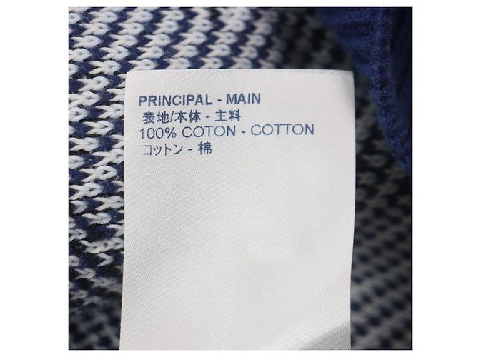Suéter de punto de algodón jacquard camuflaje Louis Vuitton Azul - vista 7
