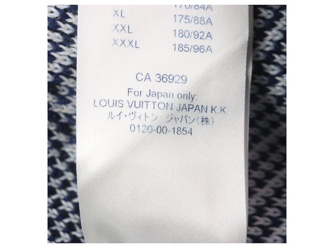 Suéter de punto de algodón jacquard camuflaje Louis Vuitton Azul - vista 8