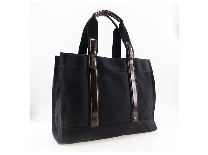 Bolso Tote Tory Burch de Algodón×Esmalte Castaño Negro - vista 3