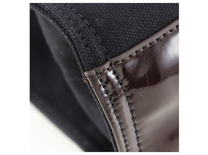 Bolso Tote Tory Burch de Algodón×Esmalte Castaño Negro - vista 4
