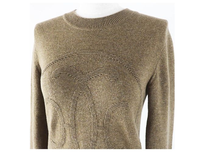 H lift Cashmere Strick von Hermès Braun - Ansicht 2