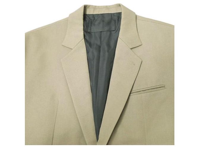 Autre Marque Chaqueta oversized de lana Verde Caqui - vista 3