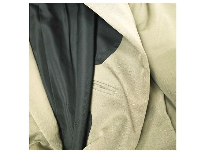 Autre Marque Chaqueta oversized de lana Verde Caqui - vista 8