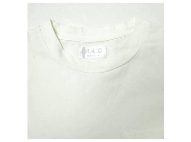 Autre Marque Camiseta de bolsillo Silket A4A de algodón blanca Blanco - vista 4